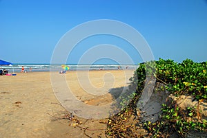 Beach erosion from hurricane photo