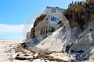 Beach erosion from Hurricane Irma, Florida