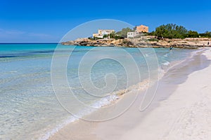 Beach Es Trenc - beautiful coast of Mallorca, Spain photo