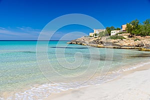 Beach Es Trenc - beautiful coast of Mallorca, Spain