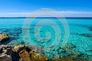 Beach Es Trenc - beautiful coast of Mallorca, Spain