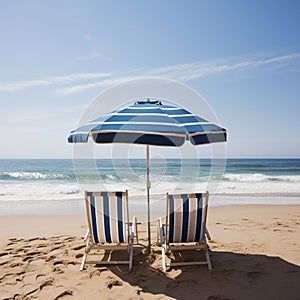 Beach escape under radiant skies