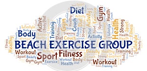 Beach Exercise Group word cloud