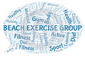 Beach Exercise Group word cloud