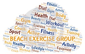 Beach Exercise Group word cloud