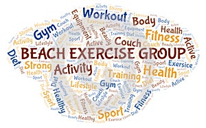 Beach Exercise Group word cloud