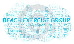 Beach Exercise Group word cloud