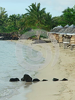 Beach Fales on Savaii