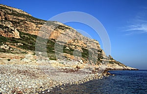 The beach of Faraglione in Levanzo