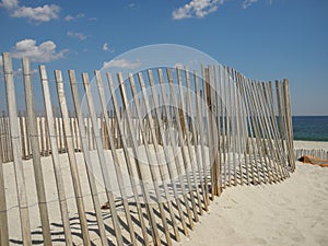 Beach Fence on New Jersey Shore