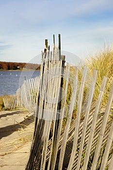 Beach Fence Rhode Island