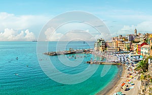 Beach of the fishing town of Bogliasco