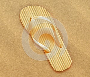 Beach flip flops photo