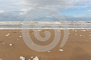 Beach foam 1 Egmond aan Zee, The Netherlands