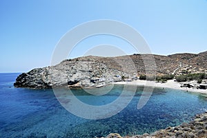 Beach in Folegandros island in Greece