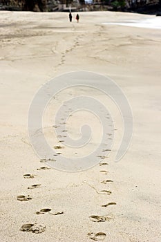 Beach footprints