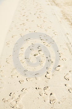 Beach footprints