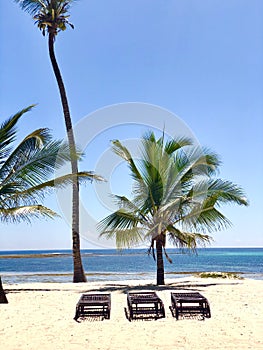 Beach front view for background
