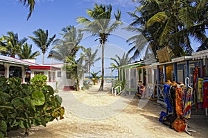 A Beach full of vendor stalls