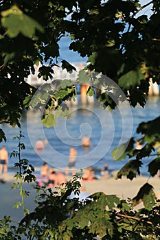 Beach Gdynia Poland.