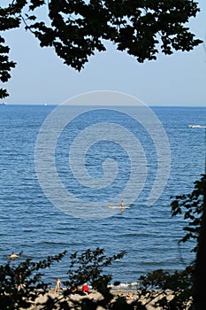 Beach Gdynia Poland.