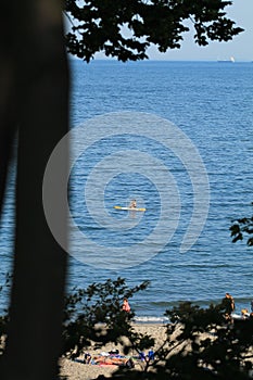 Beach Gdynia Poland.