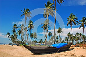 The beach of Goa-India. photo