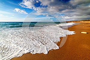 Beach with golden sand