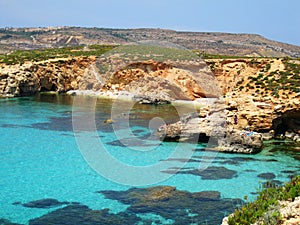 Beach on gozo, malta