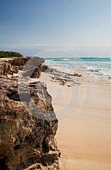 Beach on Grand Turk Island, Caribbean photo
