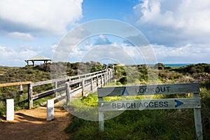 Beach grass Access Path