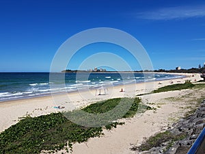 The Beach And Grass In The Ocean