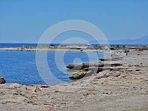 Beach of the Guardias Viejas from El Ejido Almeria Andalusia Spain photo