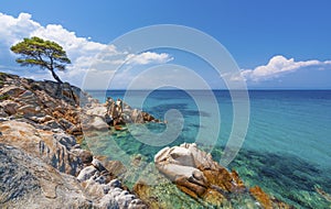 Beach on Halkidiki, Sithonia, Greece