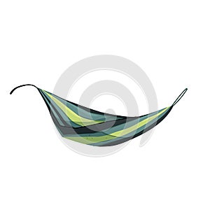 beach hammock relax color icon vector illustration