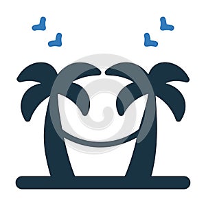 Beach, hammock, summer icon. vector design is isolated on a white background