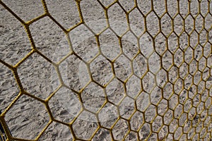 Beach handball goal net