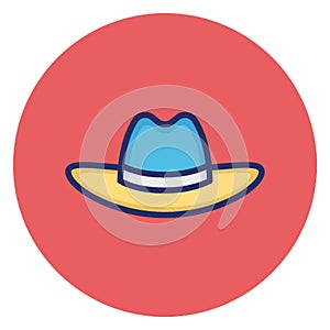 Beach hat, cap Vector Icon which can easily edit