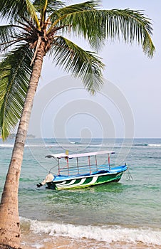 Beach in Hikkaduwa, Sri Lanka