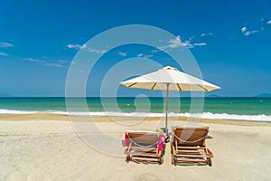 The beach in Hoi An Vietnam