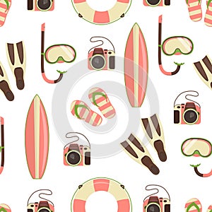 Beach holiday design pattern