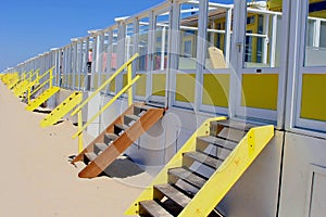 Beach holiday homes, North Sea, Netherlands