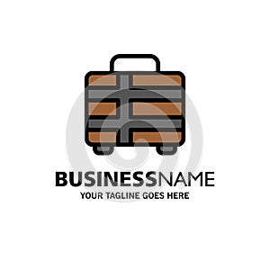 Beach, Holiday, Transportation, Travel Business Logo Template. Flat Color