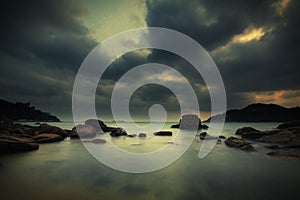 A beach in Hong Kong island