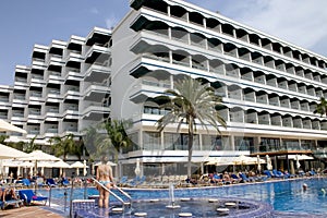 Beach hotel in Maspalomas, Can