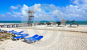 Beach of hotel Melia Cayo Guillermo. photo