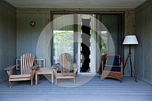 Beach house balcony deck