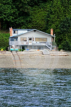 Beach House with Boat Rails