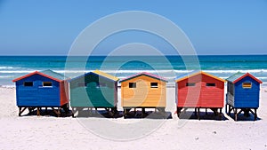 beach house at Muizenberg Cape Town, beach huts, Muizenberg, Cape Town, False Bay, South Africa