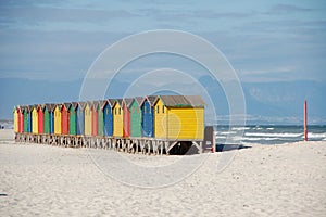 Beach houses capetown southafrica photo